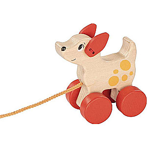 Pull Toy - Wooden Dog