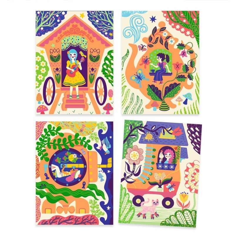 Djeco Creative Set - Wacky House