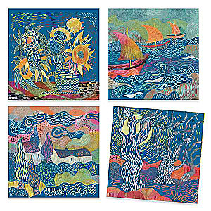 Creative Set in the Style of Van Gogh: The South