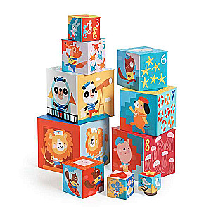 Educational Toy - Pyramid Cubes: Beach