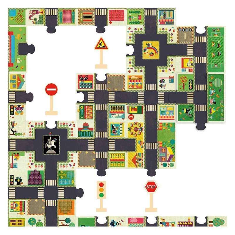Giant Puzzle Djeco - Road
