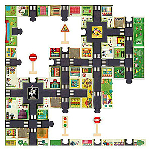 Giant Puzzle Djeco - Road