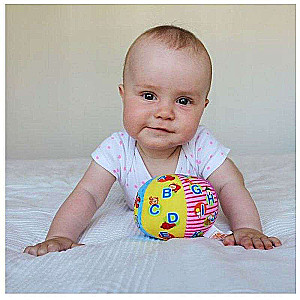 Soft Ball for Babies with Rattle