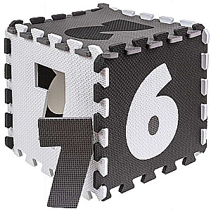 Modular Puzzle Mat - Numbers, Gray