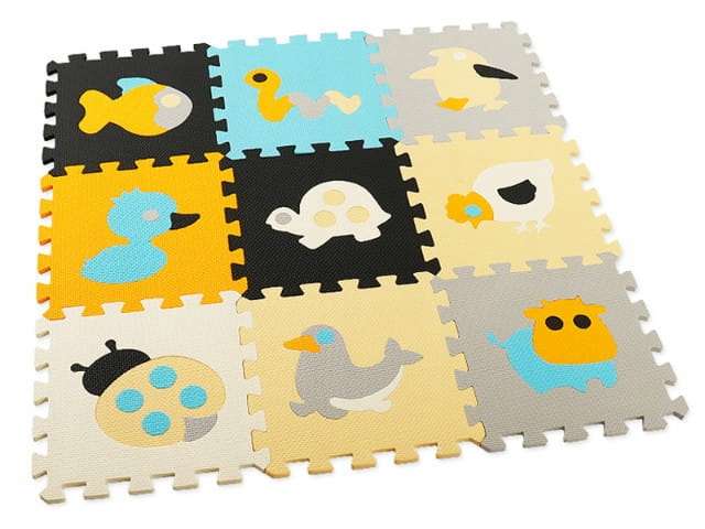 Modular Puzzle Mat - Animals, Colorful