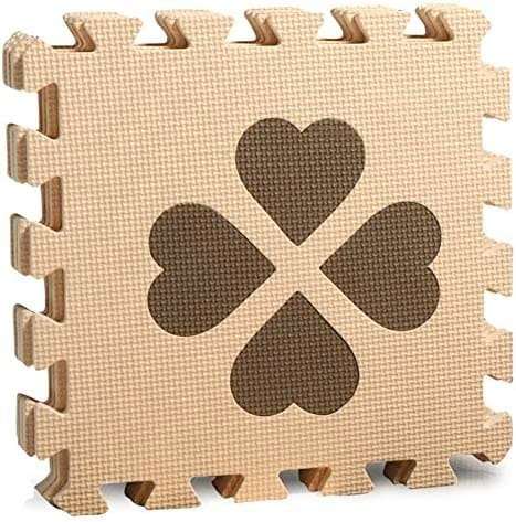 Modular Puzzle Mat - Animals, Brown