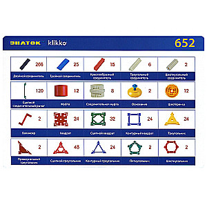 Developing Constructor - Klikko. Metal Case: 652 Details