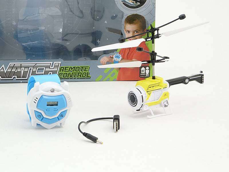 Helicopter with Clock and Light + USB