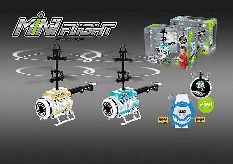 Helicopter with Clock and Light + USB