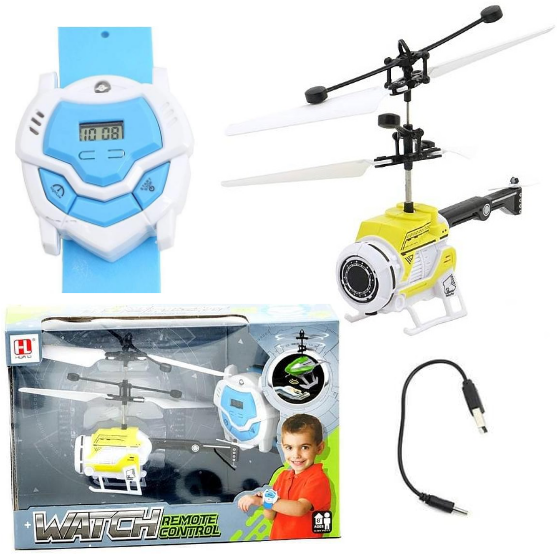 Helicopter with Clock and Light + USB