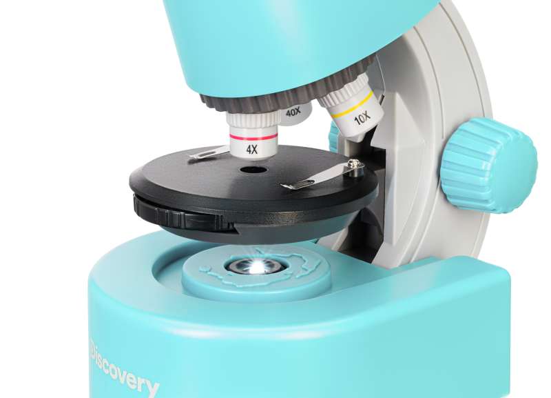 Discovery Micro Marine Microscope, 40x-640x, with a book
