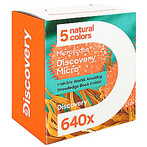 Discovery Micro Marine Microscope, 40x-640x, with a book