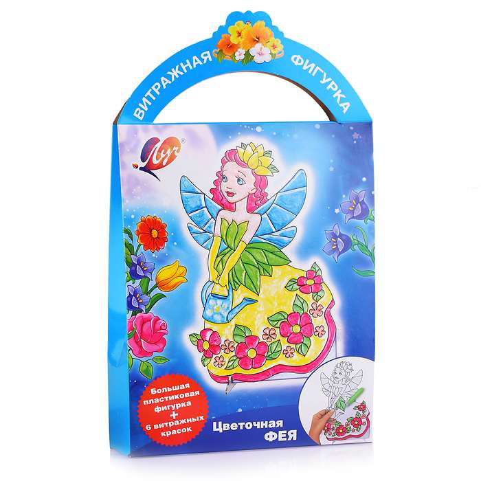 Glass Paint Set with Stencil - Flower Fairy