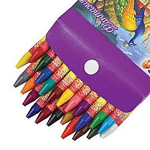 Wax Crayons - Fantasy, 24 colors, assorted