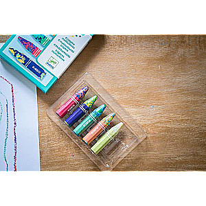 Colorful Wax Crayons - 6 pcs