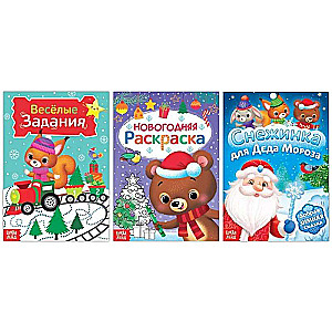 Activity Set - Magic Under the New Year: 3 Books, 8 Maxi Puzzles
