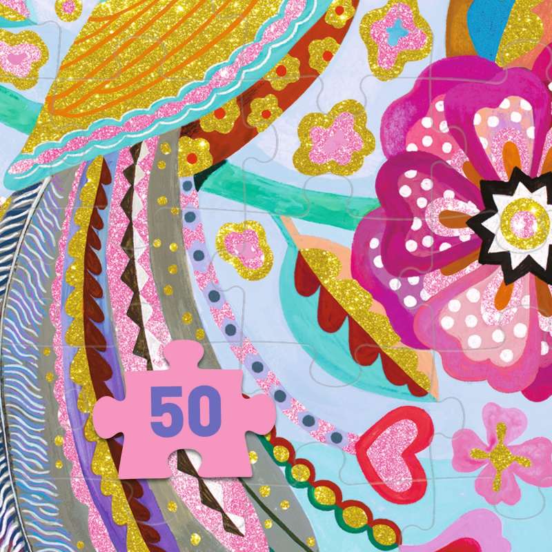 Djeco Twisty Puzzle - Sparkling Bird