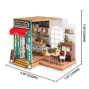 3D Foldable Miniature ROBOTIME - Simon's Coffee Shop