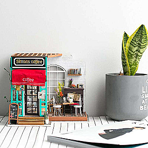 3D Foldable Miniature ROBOTIME - Simon's Coffee Shop