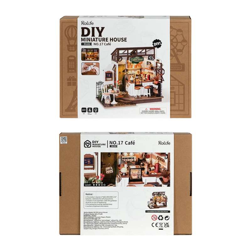 3D folding miniature ROBOTIME - Café Miniature House