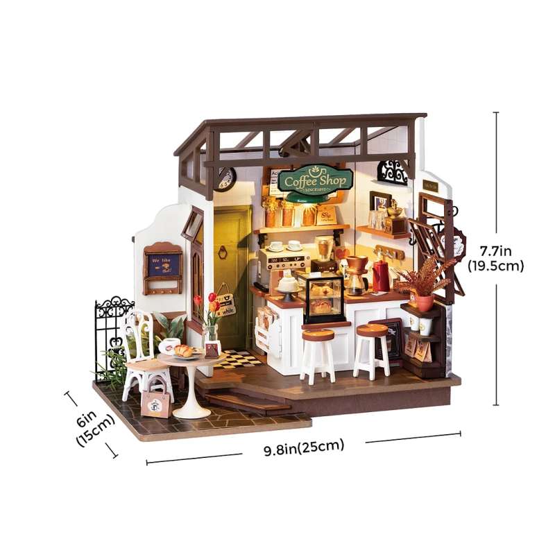 3D folding miniature ROBOTIME - Café Miniature House