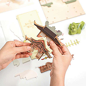 3D Foldable Miniature ROBOTIME - Falling Sakura