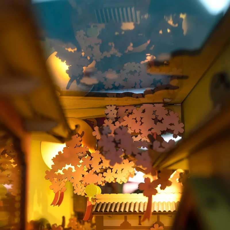 3D Foldable Miniature ROBOTIME - Falling Sakura