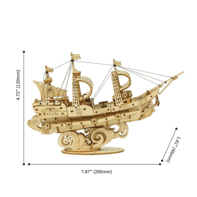 Wooden 3D Puzzle ROBOTIME - Sailing Ship