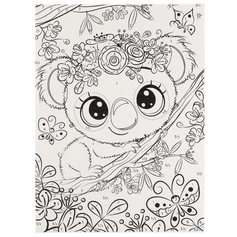Painting Set - Koala by Numbers on Canvas
