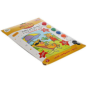 Painting Kit. Orange Cow - Canvas Painting by Numbers