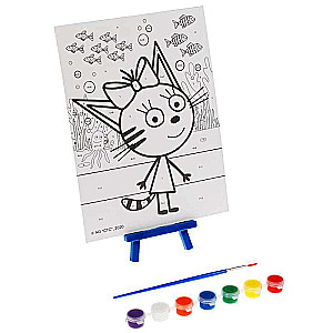 Painting Set. Three Cats - Caramel's Excursion