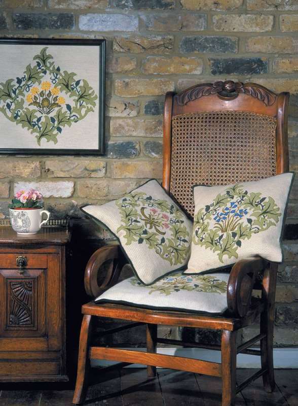 Decorative Embroidery on Canvas: Inspired by the Designs of William Morris