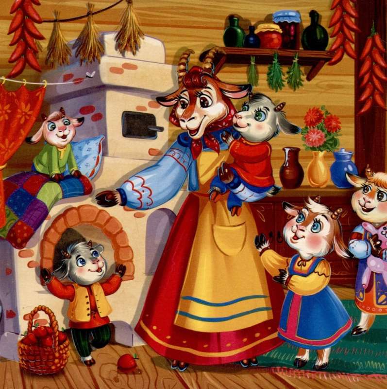 Collection of Tales. The Wolf and the Seven Kids