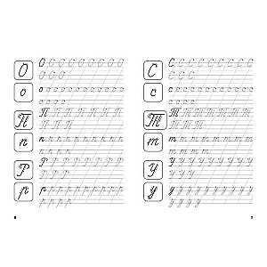 Trainer. Cursive Letters and Numbers