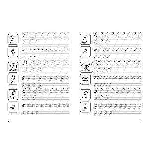 Trainer. Cursive Letters and Numbers