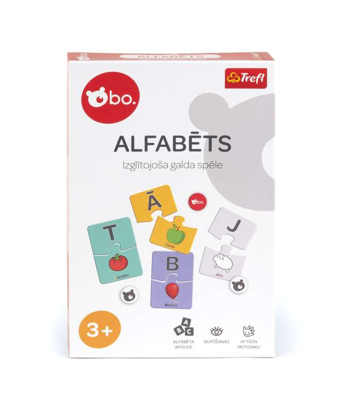Educational Board Game - Alphabet (in Latvian Language)