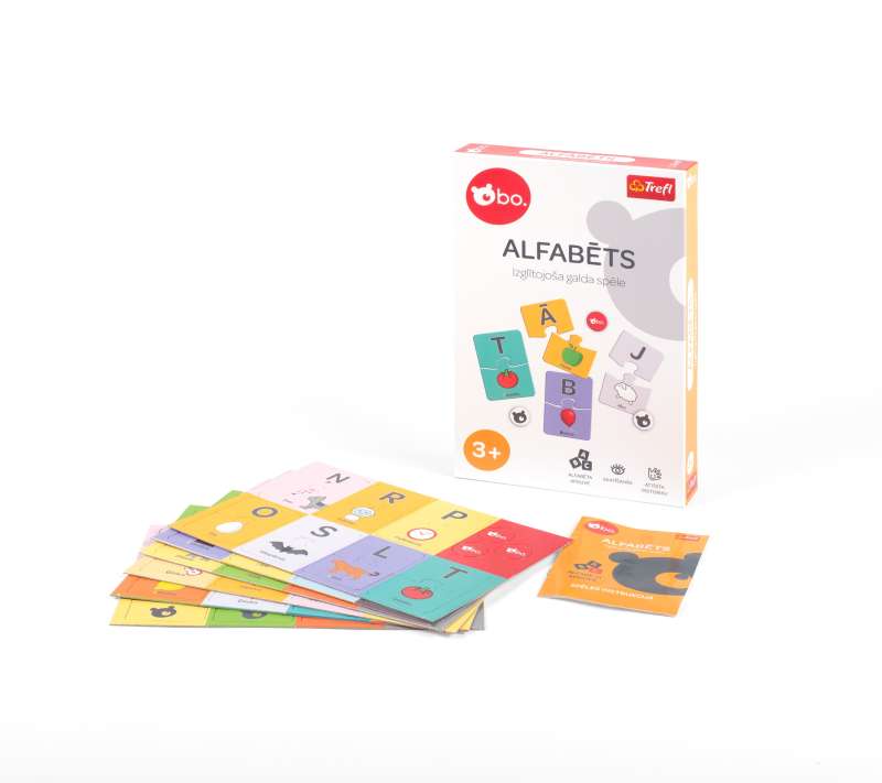 Educational Board Game - Alphabet (in Latvian Language)