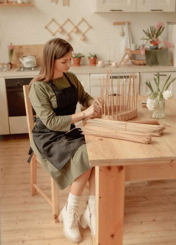 Weaving with Paper Wicker. Eco Ideas for the Kitchen