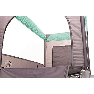 4BABY ROYAL Travel Crib with Opening Side - Green