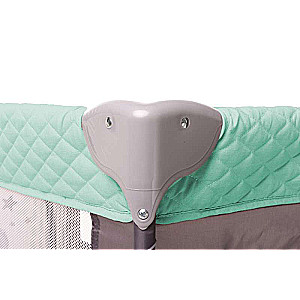 4BABY ROYAL Travel Crib with Opening Side - Green