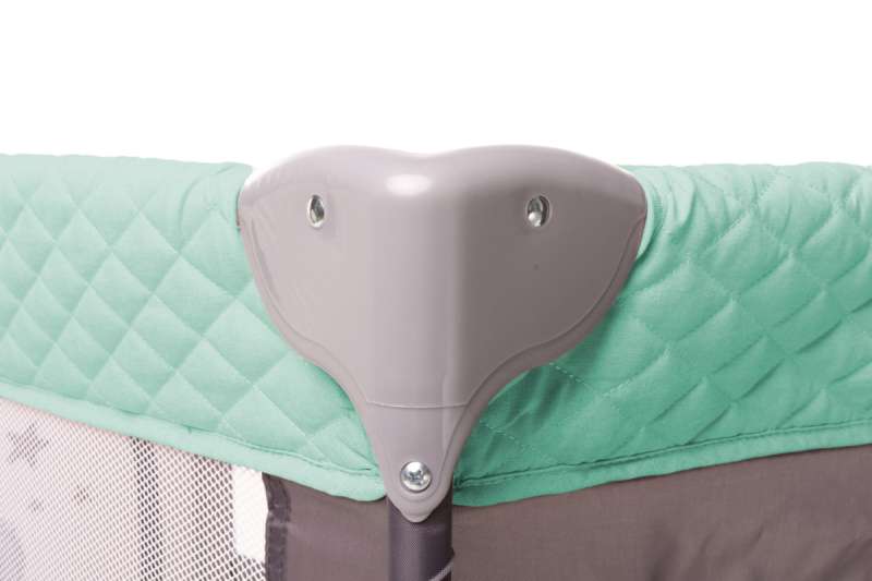 4BABY ROYAL Travel Crib with Opening Side - Green
