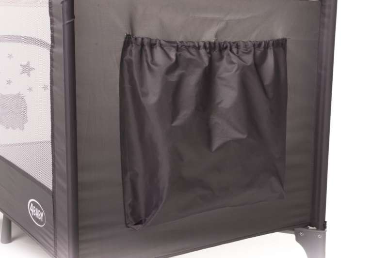 4BABY ROYAL Travel Crib with Opening Side - Green