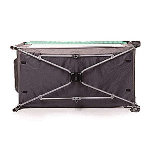 4BABY ROYAL Travel Crib with Opening Side - Green