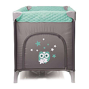 4BABY ROYAL Travel Crib with Opening Side - Green