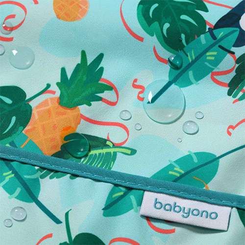 BABYONO JUNGLE Bib with Long Sleeves - 85x42cm