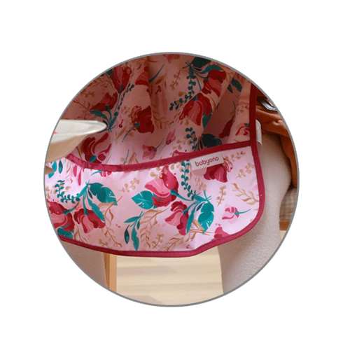 BABYONO FLORAL Long Sleeve Bib - 85x42cm