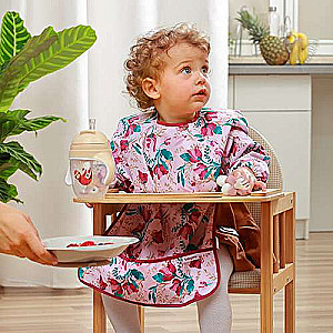BABYONO FLORAL Long Sleeve Bib - 85x42cm