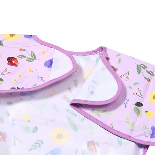 BABYONO GARDEN Bib with long sleeves - 42x21cm