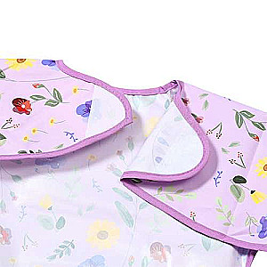 BABYONO GARDEN Bib with long sleeves - 42x21cm