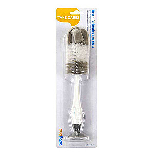 BABYONO Bottle and Nipple Brush, Brown